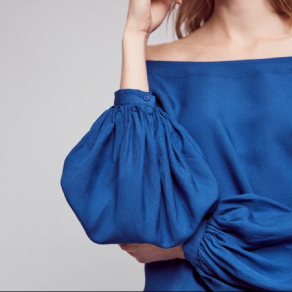 HP! Anthropologie Floreat Off The Shoulder Top - Picture 3 of 8